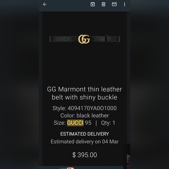Gucci MARMONT BELT